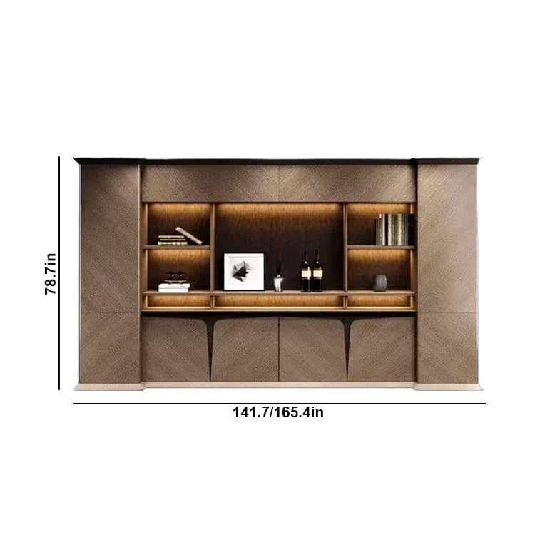 Brandy · Office Shelves w/ Integrated Lighting & Storage