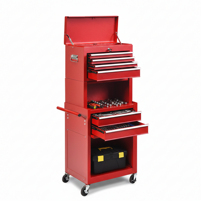 6 Drawers Tool Chest with Heightening Cabinet