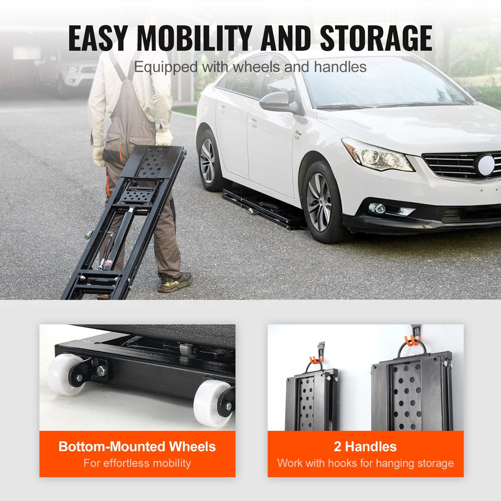 Authentic Portable Car Lift 7000LBS Automatic Jack System 10.2-26.8" Home Garage