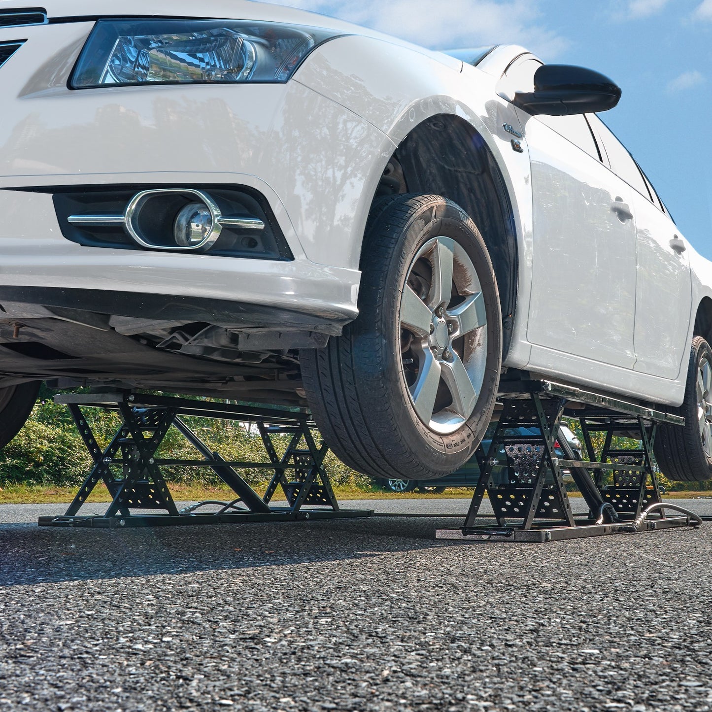 Authentic Portable Car Lift 7000LBS Automatic Jack System 10.2-26.8" Home Garage