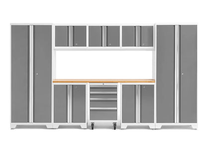 Bold 132-In W X 76.75-In H X 18-In D 8 -Cabinets Steel Black Garage Storage System