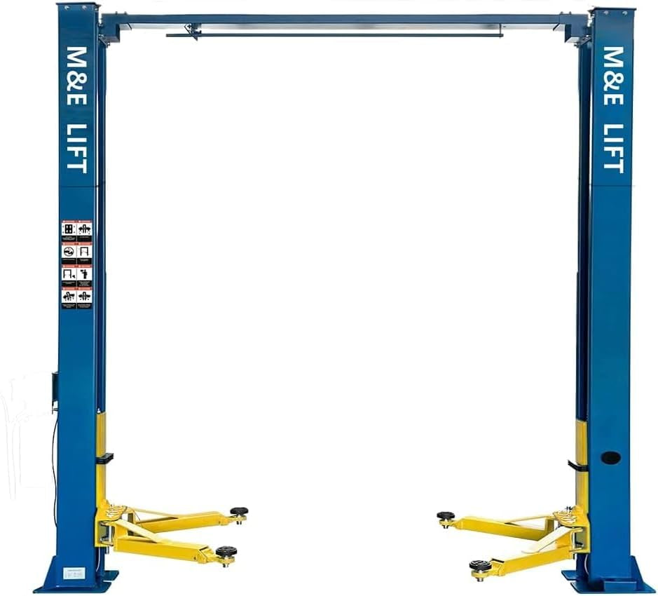 ME-M90S 2-Post Car Lift 9,000 Lb Capacity, Hydraulic Truck Hoist for Home Garage & Auto Shop, 74.8" Max Height