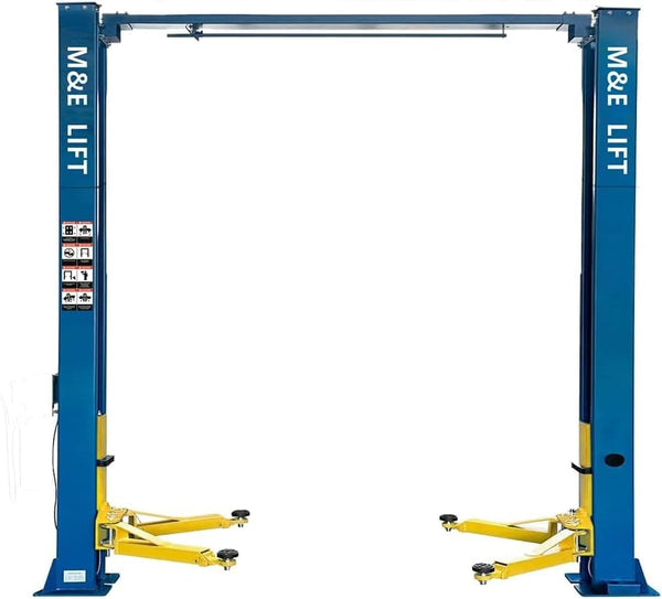 ME-M90S 2-Post Car Lift 9,000 Lb Capacity, Hydraulic Truck Hoist for Home Garage & Auto Shop, 74.8" Max Height