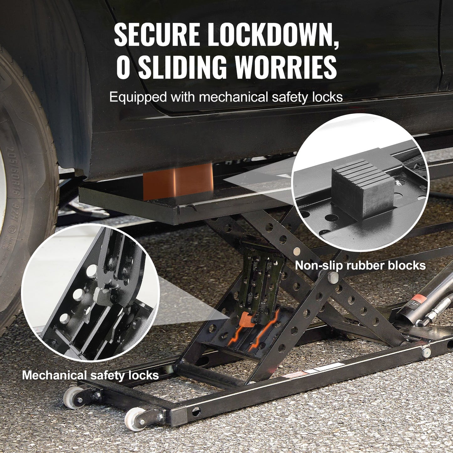 Authentic Portable Car Lift 7000LBS Automatic Jack System 10.2-26.8" Home Garage