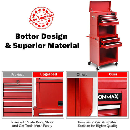 6 Drawers Tool Chest with Heightening Cabinet