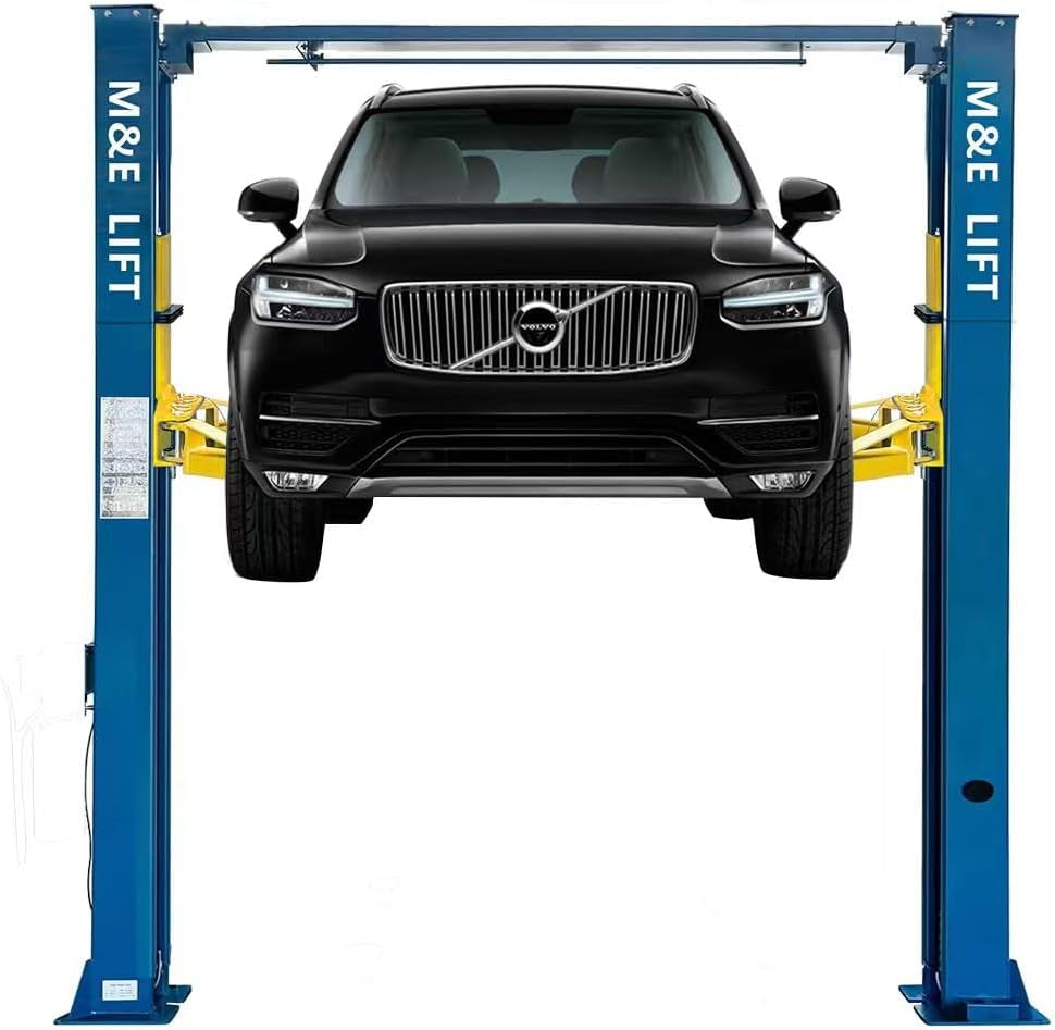 ME-M90S 2-Post Car Lift 9,000 Lb Capacity, Hydraulic Truck Hoist for Home Garage & Auto Shop, 74.8" Max Height