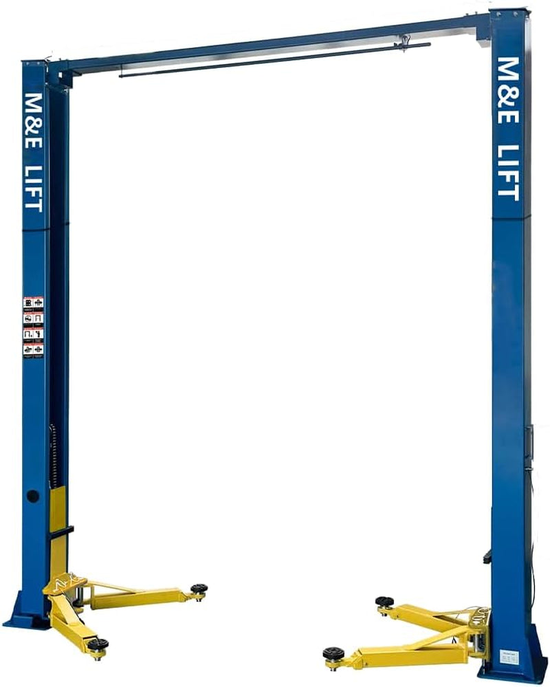 ME 9000Lbs 2 Post Lift Clearfloor Lifts Max. Lifting Height 74.8" 2 Post Car Lift Auto Lift Car Hoist for Home Shop Garage (ME-M90-220V)