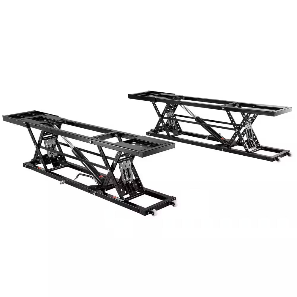 Car Lift, 7,000 Lbs. Capacity Portable Car Lift, 26.8 In. Max. Height, Carbon Steel Truck Lift with 120-Volt Power Unit