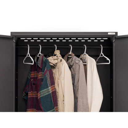 Bold Series 12-Piece 24-Gauge Stainless Steel Garage Storage System in Gray (186 In. W X 77 In. H X 18 In. D)