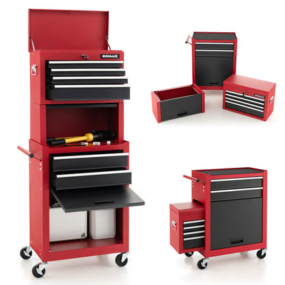 6 Drawers Tool Chest with Heightening Cabinet