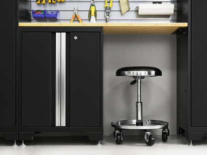 Bold 132-In W X 76.75-In H X 18-In D 8 -Cabinets Steel Black Garage Storage System