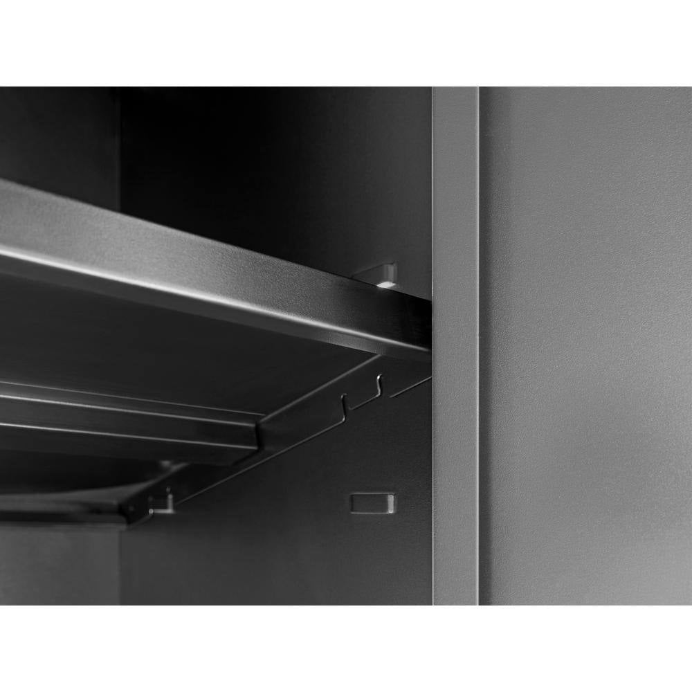Bold Series 12-Piece 24-Gauge Stainless Steel Garage Storage System in Gray (186 In. W X 77 In. H X 18 In. D)