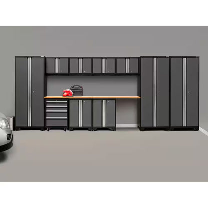 Bold Series 12-Piece 24-Gauge Steel Garage Storage System in Gray (186 In. W X 77 In. H X 18 In. D)