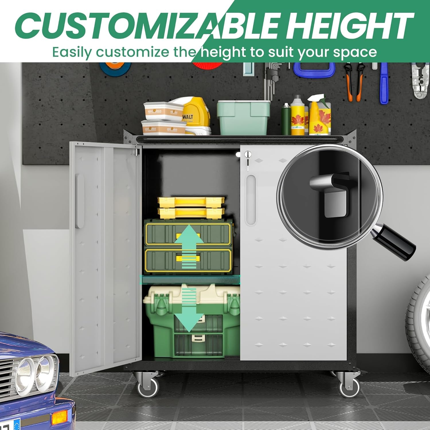 10-Piece Heavy Duty Steel Garage Cabinet System