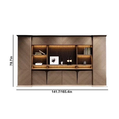 Brandy · Office Shelves w/ Integrated Lighting & Storage