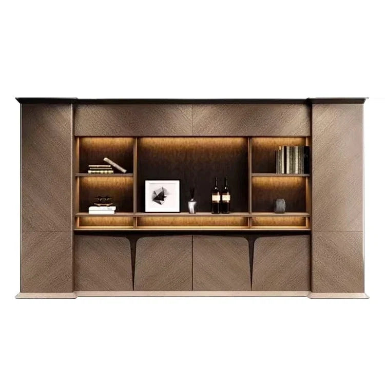 Brandy · Office Shelves w/ Integrated Lighting & Storage