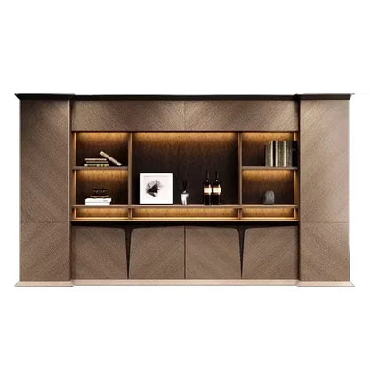 Brandy · Office Shelves w/ Integrated Lighting & Storage