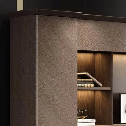 Brandy · Office Shelves w/ Integrated Lighting & Storage