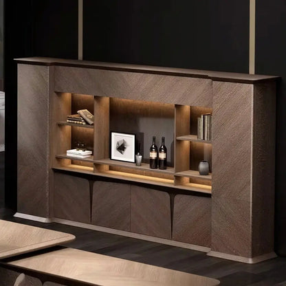Brandy · Office Shelves w/ Integrated Lighting & Storage