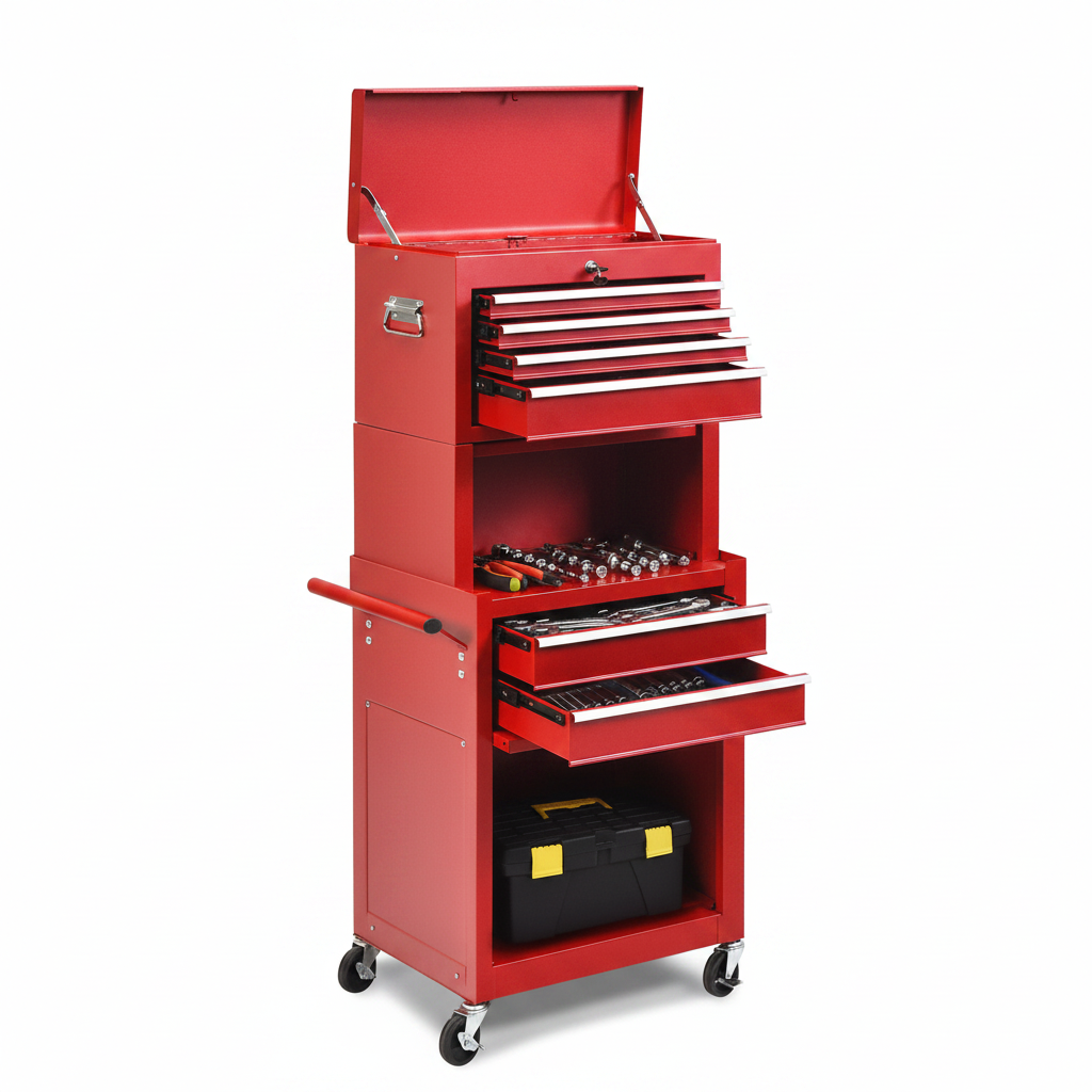 6 Drawers Tool Chest with Heightening Cabinet